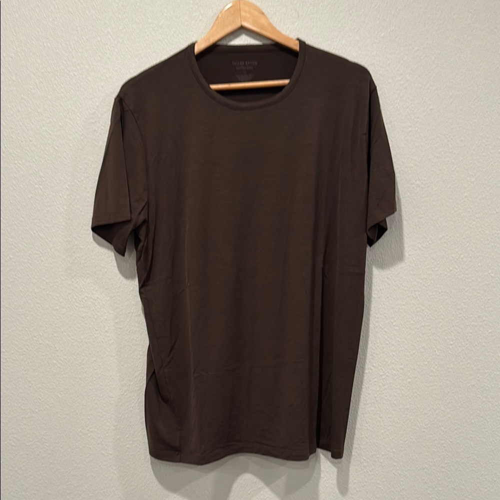 Taylor Stitch Men's Dark Brown Merino Short Sleeve Tee